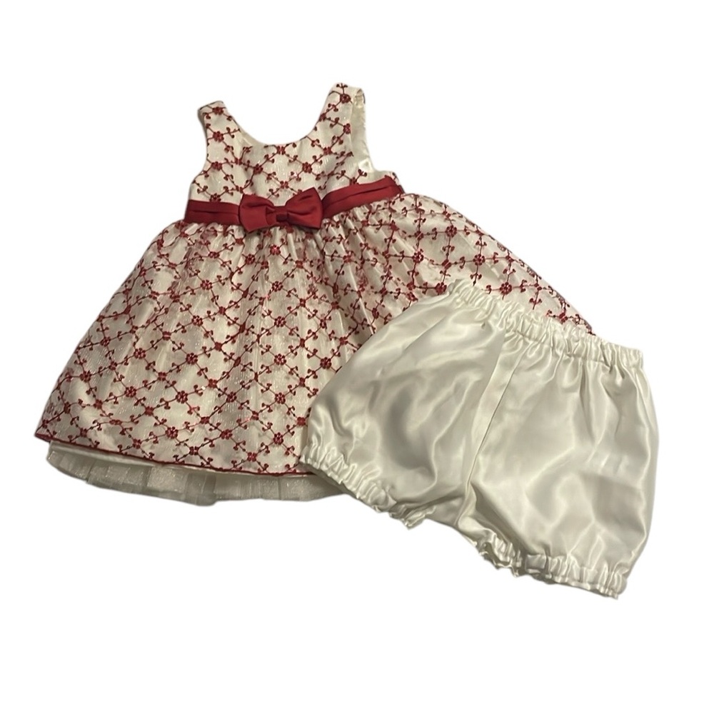 American Princess Red and White Formal Dress